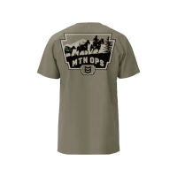 MTN OPS Men's Pack Line Short Sleeve Crew Neck T Shirt Olive Medium