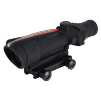 Trijicon ACOG TA11 BAC Rifle Scope 3.5x 35mm Dual-Illuminated Red Chevron 308 Winchester Reticle with TA51 Flattop Mount Matte Black