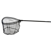 Ranger Landing Nets Tournament Series Landing Net 54-84" Telescoping Handle 25" x 25" Hoop Rubber Coated Nylon Black