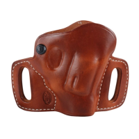 El Paso Saddlery High Slide OWB Holster Right Hand J Frame Leather Russet Brown