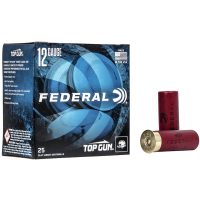 Federal Top Gun Lite 12 Gauge Ammo 2-3/4" #8 Lead Shot 1-1/8 oz Case of 250 (10 Boxes of 25)