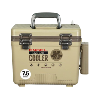 Engel 7.5 Quart Live Bait Pro Cooler Tan with AP3 Rechargeable Aerator