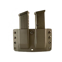 Comp-Tac Warrior Twin Magazine Pouch Single Stack 1911, Kahr, Springfield XDS, Sig P220 Kydex Black