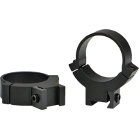 Warne Rimfire 3/8" and 11mm Dovetail 30mm Scope Rings Matte Black Medium