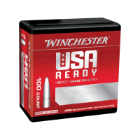 Winchester USA Ready 30 Caliber (308 Diameter) Bullets 168 Grain Jacketed Hollow Point with Cannelure Box of 100