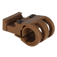 VTAC Offset Weapon Light Mount for .80" & 1" Ring Diameter Coyote