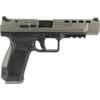 Canik TP9SFx 9mm Luger Pistol 5.2" Barrel 10+1 Round Tungsten Slide Black Grip Black Frame