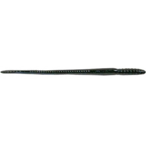 Roboworm Straight Tail Worm Soft Plastic Worm 8 pack Midnight 7"