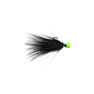 Voodoo Custom Tackle Marabou Jig Green Chartreuse Black 1/32oz