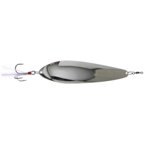 Nichols Lures Bass Mafia Big Larry Spoon 2.5 oz. Silver Chrome