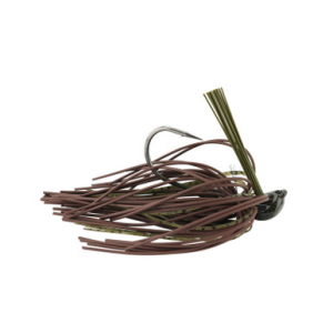 Greenfish Tackle Big Rubber Jig 1/2 oz. Green Pumpkin