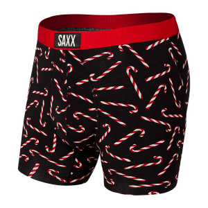 Saxx Vibe Boxer Brief - Men's - Black Candy Canes - S -  Saxx Underwear, SXBM35-CCB-S
