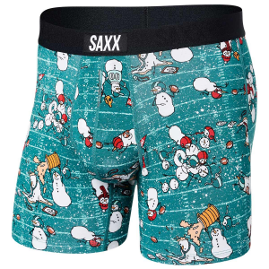 Saxx Vibe Boxer Brief - Men's - Gridiron Snowman Green - M -  Saxx Underwear, SXBM35-GSG-M