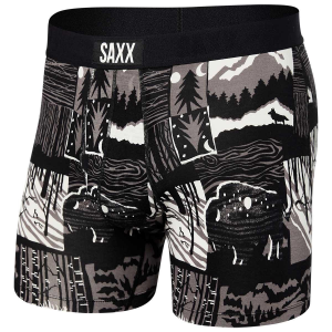 Saxx Vibe Boxer Brief - Men's - Winter Shadows Black - S -  Saxx Underwear, SXBM35-WSB-S