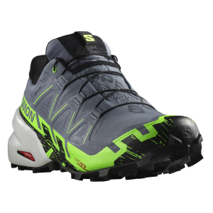 Salomon Speedcross 6 GTX Trail Running Shoe   Men's   Flint Stone Green Gecko Black   10