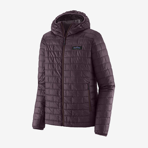 Patagonia Nano Puff Fitz Roy Trout Hoody - Men's - Obsidian Plum - XS -  84455-OBPL-XS