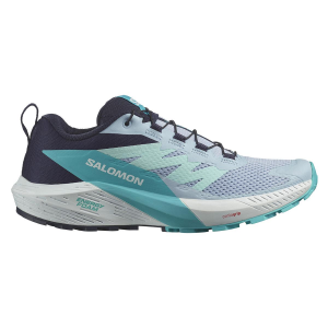 Salomon Sense Ride 5 Trail Running Shoe - Women's - Cashmere Blue Carbon Peacock Blue - 7 -  L47458900-7