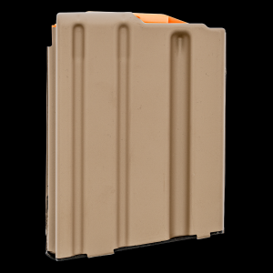 ASC AR-15 .223 / 5.56 10 Round Magazine w/ Orange Follower - Flat Dark Earth - 