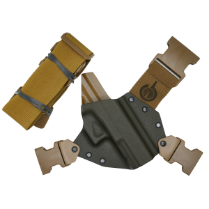 GunfightersINC Kenai Right-Handed Chest Holster for Gen 1-4 Glock 17 / 22 Pistols
