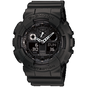 G-Shock Digital GA100-1A1 Wristwatch - Black