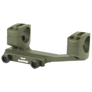 Warne Scope Mounts X-SKEL Gen-2 1" Extended Cantilever Skeletonized Scope Mount - OD Green