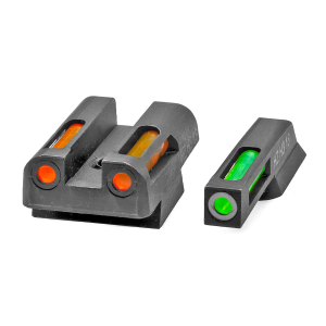 Hi Viz Litewave H3 Tritium / Litepipe Night Sight Set for CZ 75, 85, P-01 - Green White Orange