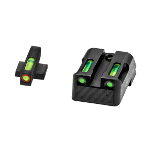 Hi Viz LiteWave H3 Tritium / Litepipe Night Sight Set for Kimber 1911s - Green Orange Green