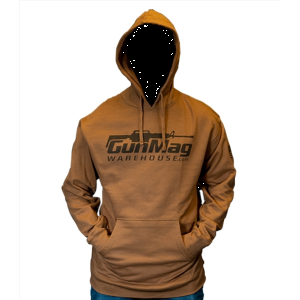 GunMag Premium Cotton Logo Hoodie (Saddle Brown S)