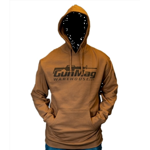 GunMag Premium Cotton Logo Hoodie (Saddle Brown M)