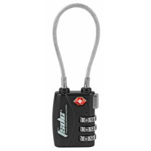 Firearm Safety Devices Corporation 3-Dial TSA Combination Lock with Steel Cable