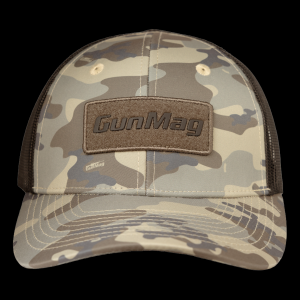 GunMag Logo Range Snapback Hat - Vintage Camo with Black Logo