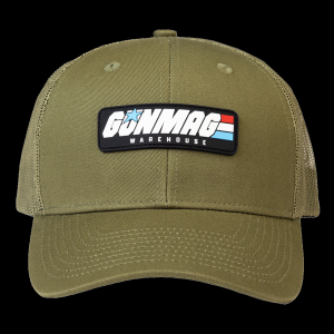 GunMag Retro 80s PVC Patch Snapback Hat - Faded Olive