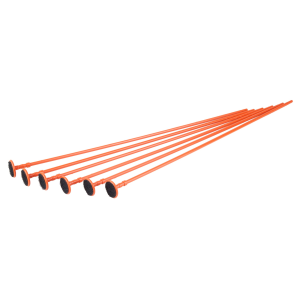 Gun Storage Solutions .22 Caliber Rifle Rods - 6 Pack - Orange
