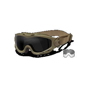 Wiley X Spear Shooting Goggles with 2-Lens Pack - Tan