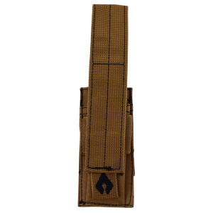 Advance Warrior Solutions MOLLE Single Pistol Magazine Pouch - Tan