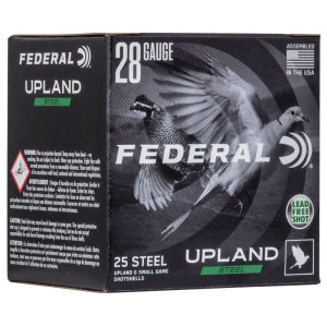 Federal Upland Steel 28 Gauge Ammo 2.75" #7.5 5/8oz 25-Round Box