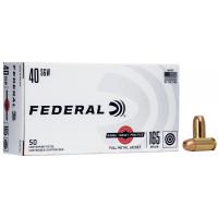 Federal Range Target Practice .40 S&W Ammo 165gr FMJ 50-Rounds