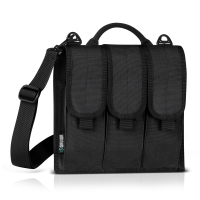 Savior Equipment Single Shoulder Sling 6 Magazine Rifle Pouch - Obsidian Black
