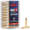CCI Maxi Mag .22 WMR Ammo 40gr TMJ 50 Rounds - 0023