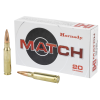 Hornady Match .308 Winchester Ammo 168gr BTHP 20 Rounds - 8097