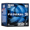 Federal Top Gun 2.75" 28 Gauge Ammo 3/4oz #7.5 Shot 25 Shells - TGS282175