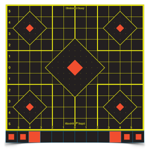 BIRCHWOOD CASEY Shoot-N-C 12in Sight-In 5 Targets, 60 Pasters (34207)