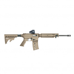 MOSSBERG 715T Flat Top .22LR 16.25in 25rd Tan Semi-Automatic Rifle with Green Dot Sight (37240)