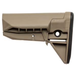 Bravo Company BCMGUNFIGHTER Mod 0 Stock, SOPMod (Widebody), Fits Mil-Spec Buffer Tube, Flat Dark Earth BCM-GFS-MOD0-SPMD-FDE