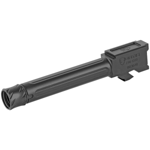 Fortis Manufacturing, Inc. Match Grade Barrel, For Glock, 9MM, 4.5", Threaded, Fits Glock 19 Gen 1-5 and 19X, Black Nitride Finish FM-G19-TB-BLK