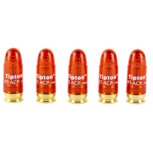 Tipton Snap Caps, Translucent Red, 45 ACP, 5-Pack 146331