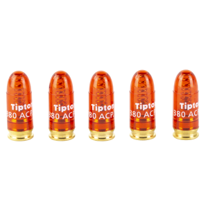Tipton Snap Caps, Translucent Red, 380ACP, 5-Pack 337377