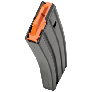 DURAMAG Magazine, 223 Remington/556NATO, 30 Rounds, Fits AR Rifles, Orange Anti-Tilt AGF Follower, Stainless Steel, Black 3023041178CPD