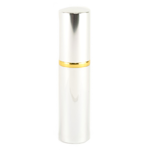 PS Products Hot Lips Pepper Spray, .75 oz., Lipstick Disguised Pepper Spray, Silver LSPS14-SLV