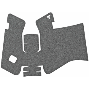 TALON Grips Inc Granulate, Grip, Adhesive Grip, Fits Glock 19X, 17 Gen 5 MOS/45 (Medium Backstrap) 17, 22, 24, 31, 34, 35, 37 Gen5 (Medium Backstrap), Black 380G